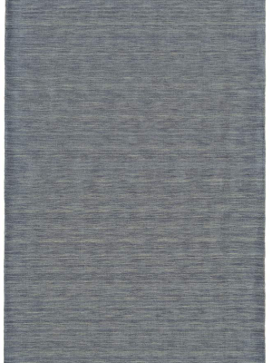 Feizy Luna Hand Woven Marled Wool Rug - Available In 8 Sizes - Dusty Blue