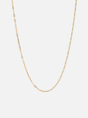 2.5mm Volt Link Cable Chain Necklace, Gold
