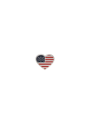 Heart Flag Pin, Color