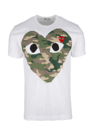 Comme Des Garçons Play Heart Print T-shirt