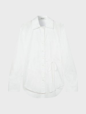 Cotton Side-tie Blouse