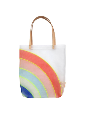 Rainbow Mesh Tote Bag