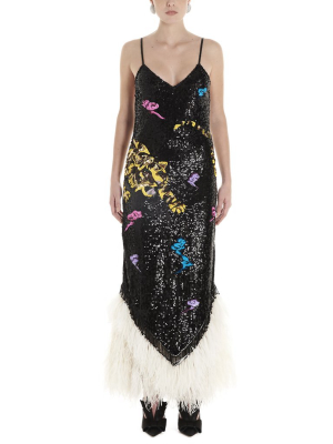 Attico Sequinned Maxi Dress