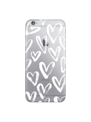 Otm Essentials Apple Iphone Se (2nd Gen)/8/7/6s/6 Clear Case - White Hearts