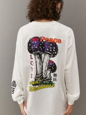 Uo Peace & Love Long Sleeve Tee