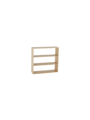 Ecr4kids 3-shelf Storage Backless Cabinet | Birch Wood Classroom & Home Storage Solution | 36" H