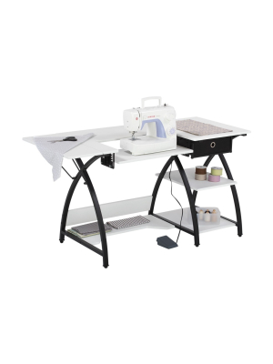 Sew Ready Comet Hobby And Sewing Desk Black/white - Studio Designs