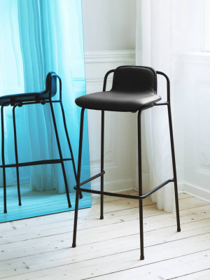 Studio Bar + Counter Stool: Front Upholstered