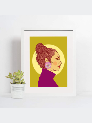 Giclee Print 4x6, Earrings