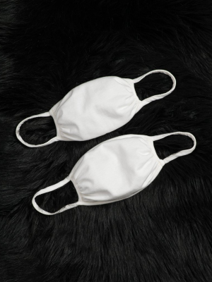 Ivory Face Masks: Two Pack