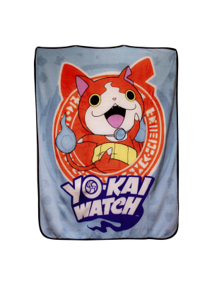 Seven20 Yo-kai Watch Jibanyan Lightweight Fleece Throw Blanket | 50 X 60 Inches