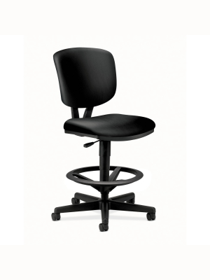 Volt Leather Office Stool For Standing Desk Black - Hon