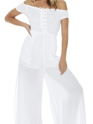 L Space Sao Paulo Romper In White Sapju18-wht