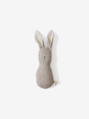 Bunny Rattle - Ecru Linen