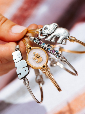 Elephant Bangle Bracelet