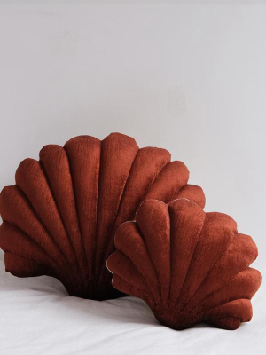 Small Shell Pillow: Sumac