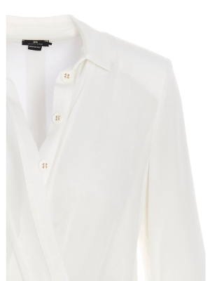 Elisabetta Franchi Crossover Bodysuit Blouse