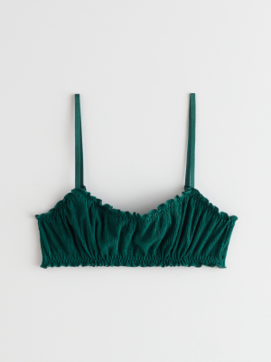 Plissé Pleated Soft Bra