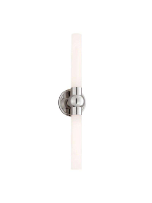 Cornwall 2 Light Bath Bracket Polished Nickel