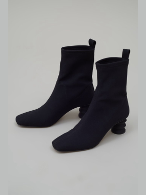 Binx Boot In Matte Lycra - Black