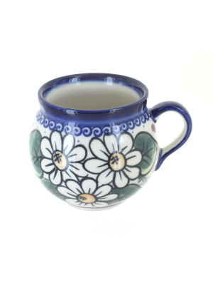 Blue Rose Polish Pottery Ladybug Bubble Mug