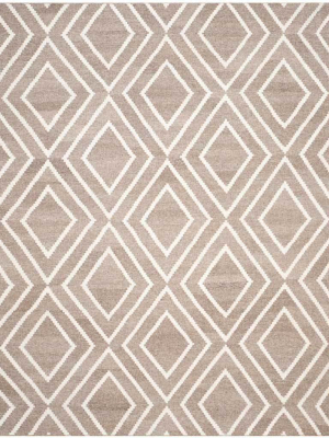 Kilim Texture Gray/ivory Area Rug