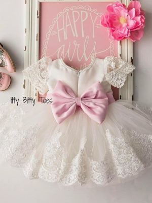 Princess Julia Dress [white & Pink]