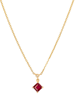 Ruby & Diamond Whispers Necklace