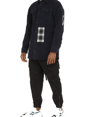 Off-white Check Patched Overshirt