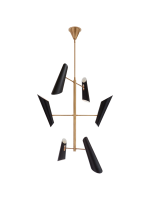 Franca Tall Pivoting Chandelier In Various Colors And Designs