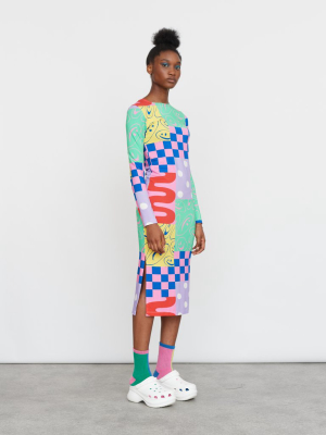 Lazy Oaf All The Prints Fitted Dress