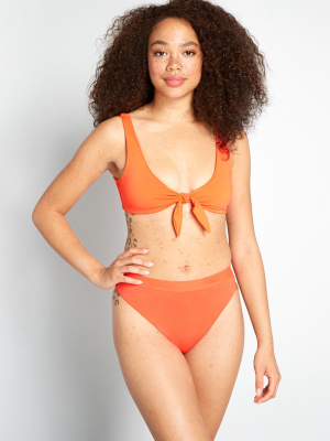 The Naomi Tie-front Bikini Top