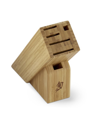 Shun 6-slot Slim Bamboo Storage Block