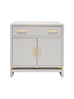 Marcus Cabinet Gray Lacquer