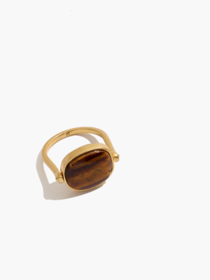 Tiger's Eye Swivel Ring