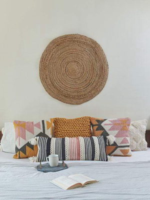 Desert Kilim Wool Geometric Throw Pillow Cover