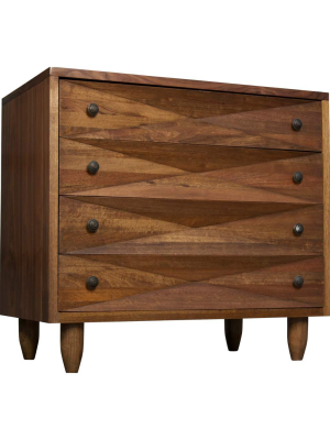 Diamond Chest, Dark Walnut