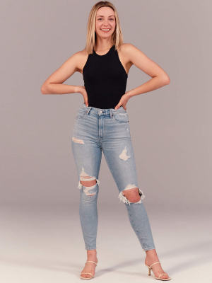 Curve Love High Rise Super Skinny Ankle Jeans