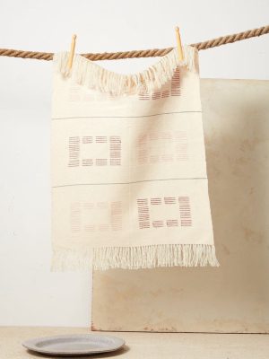 Blocks Hand / Kitchen Towel - Rust