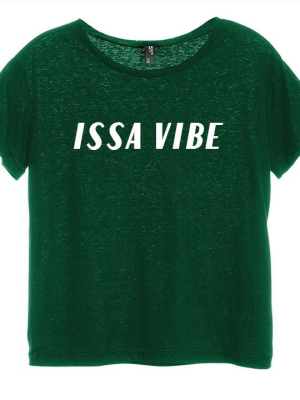 Issa Vibe [distressed Women's 'baby Tee']