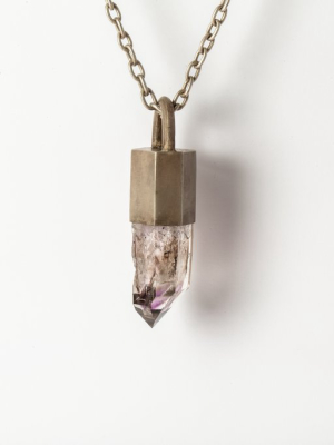 Talisman Necklace Specimen (brandberg Amethyst Quartz, Da+baq)