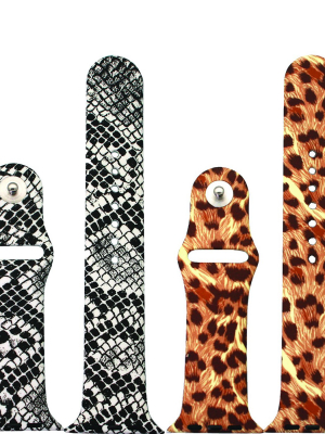 Olivia Pratt Printed Silicone Apple Watch Band