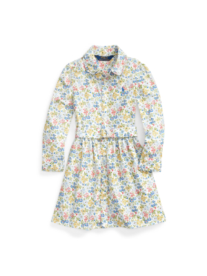 Floral Belted Shirtdress