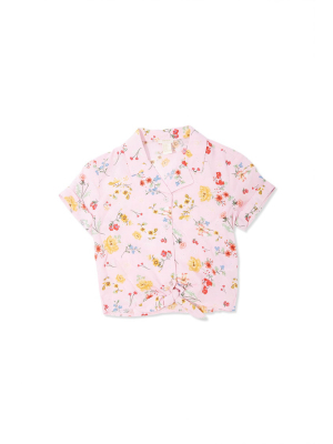 Girls Floral Print Shirt (kids)