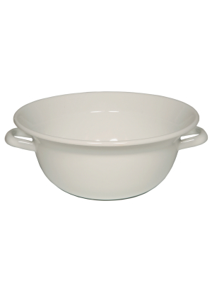 Riess Enamel Bowl With Two Handles