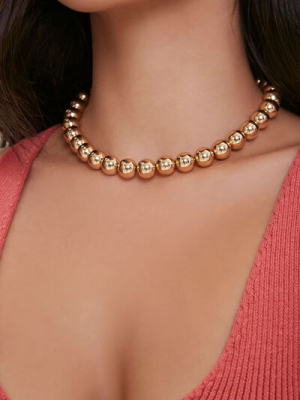 Metallic Ball Necklace