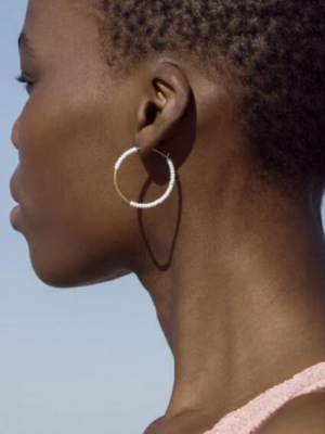 Sidai Designs Small Beaded Hoops