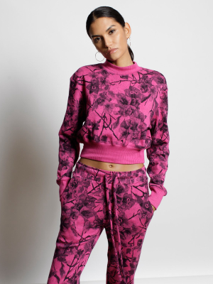 Bougainvillea Hyper Reality Knit Sweatshirt