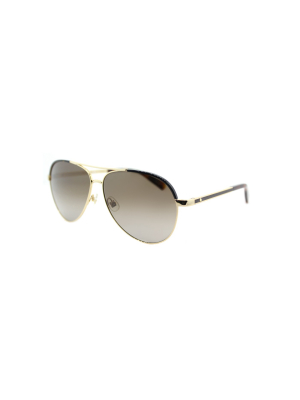 Kate Spade Amarissa/s Tav Womens Aviator Sunglasses Gold Havana 59mm