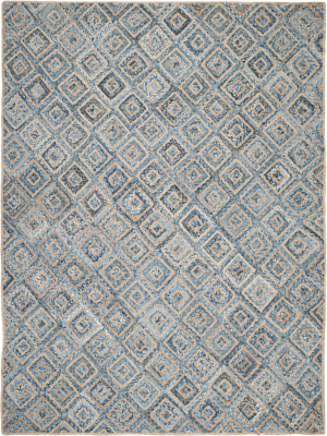 Cape Cod Natural/blue Area Rug